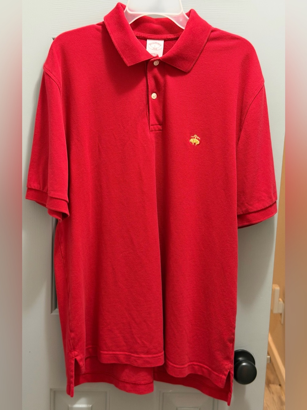 Brooks Brothers Original Fit Polo Shirt Men’s L Red Short Sleeve Golden Fleece